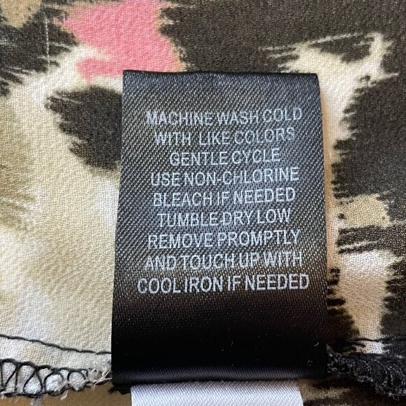 TORRID Lexie Ikat Floral Chiffon High-Low Babydoll Tunic Blouse - Size 1X - Picture 9 of 10